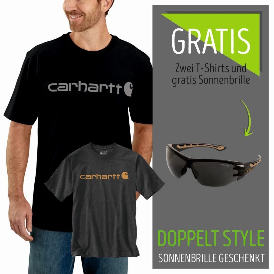 103361 Carhartt® Dearborn T-Shirt 2er Pack+Brille