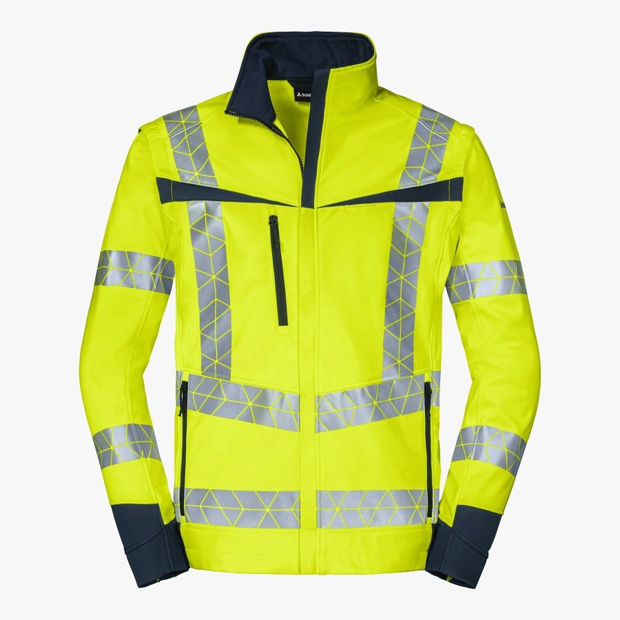 7728 Schöffel Pro High Vis Softshell Leuchtkegel