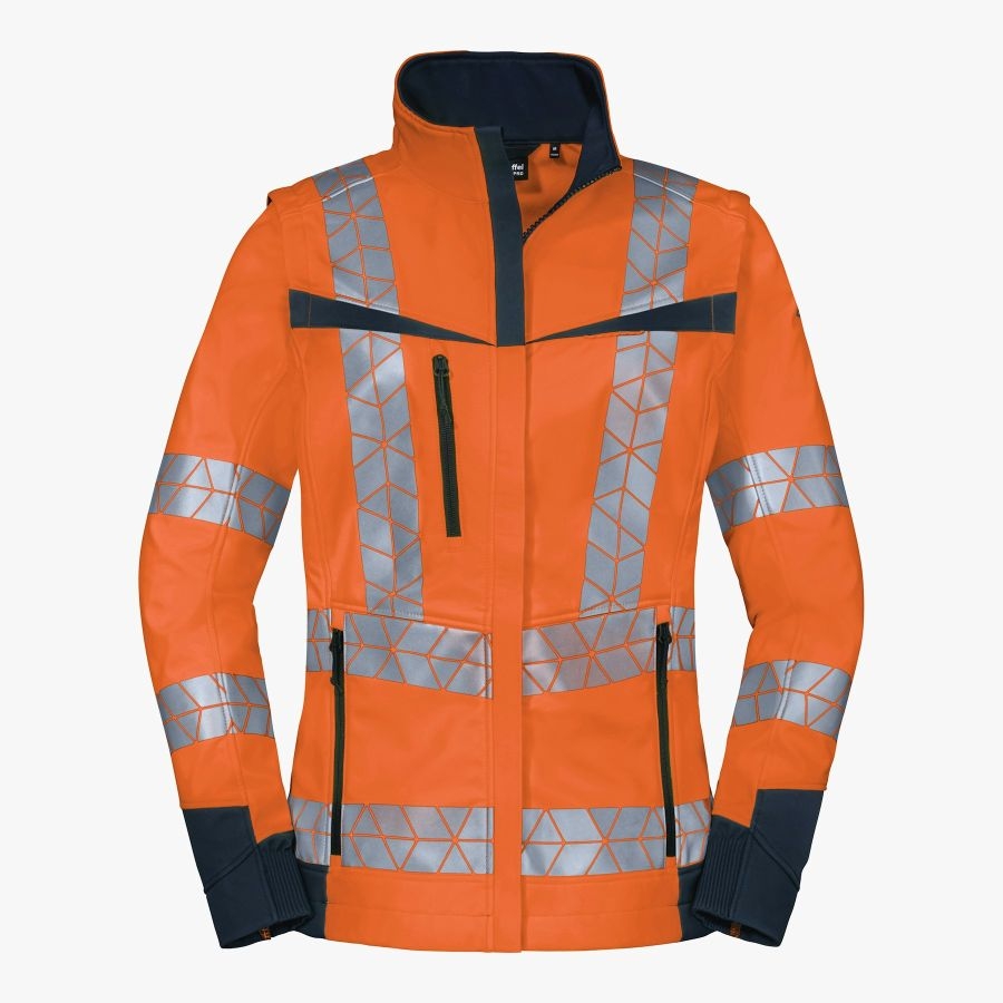 7729 Schöffel Pro HV Damen Softshell Leuchtkegel