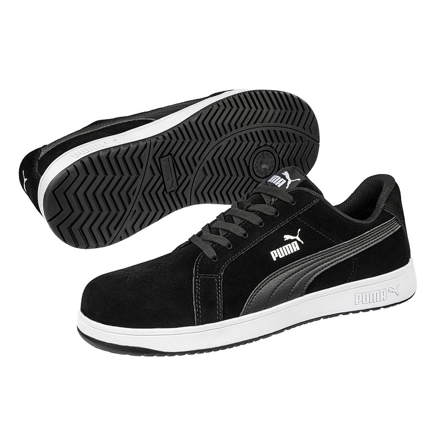 640010 Puma Sicherheitsschuh Iconic Suede blk S1PL