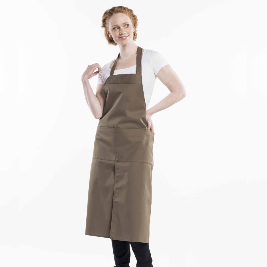 579 Chaud Devant® Latzschürze 4-Pockets Taupe