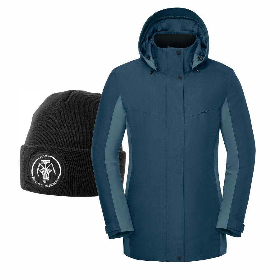 7526 Schöffel Pro Damenjacke Winterzeit+Beanie