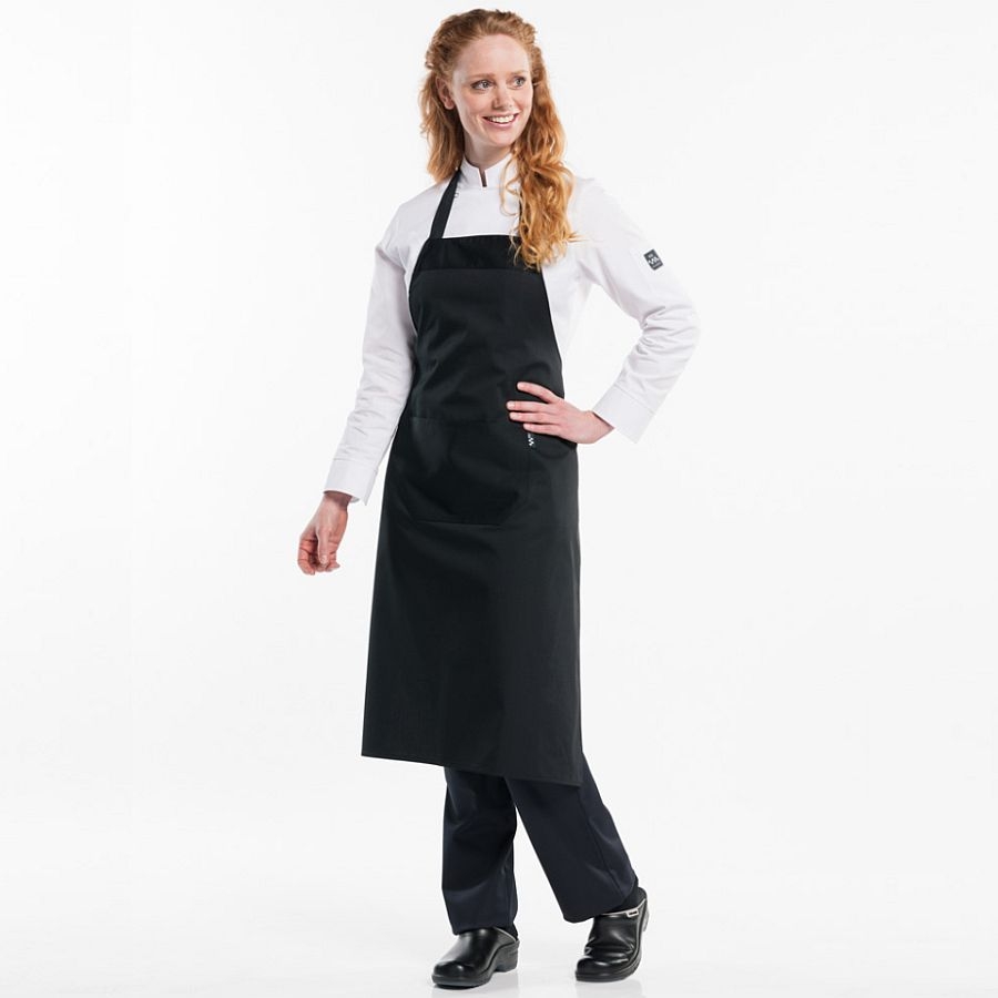 536 Chaud Devant® Latzschürze Black